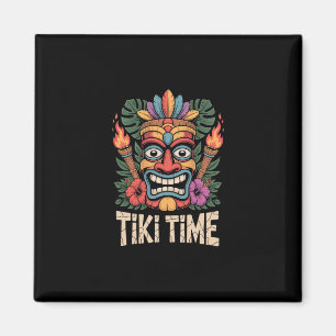 Imán Fiesta Luau Tiki Time Vibraciones Tropicales de Ve