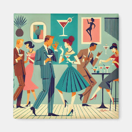 Imán Fiesta moderno de mediados del siglo XX El baile M
