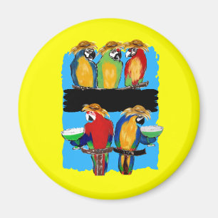 IMÁN FIESTA PARROTS