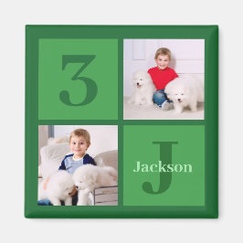 Imán Fiesta personalizado del Collage de fotos de cumpl