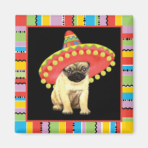 Imán Fiesta Pug