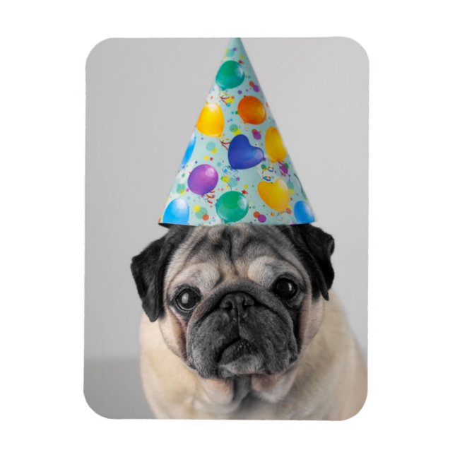 Imán Fiesta Pug (Vertical)