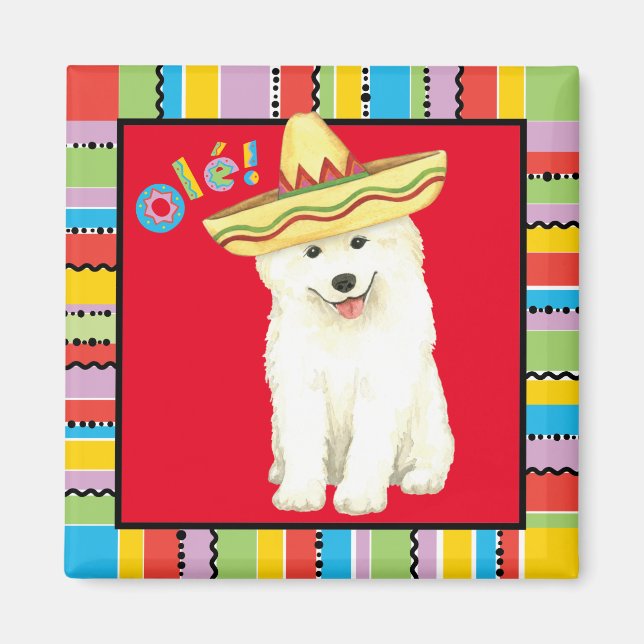 Imán Fiesta Samoyed Magnet (Frente)