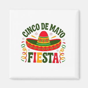 Imán Fiesta Squad Cinco De Mayo Sombrero Mexicano