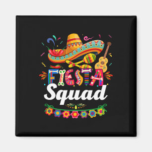 Imán Fiesta Squad Cinco De Mayo Tee Fiesta Mexicano Cin