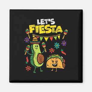 Imán Fiesta Taco Aguacate Funny Cinco De Mayo Mexicano