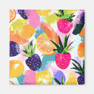Imán Fiesta tropical de frutas de verano