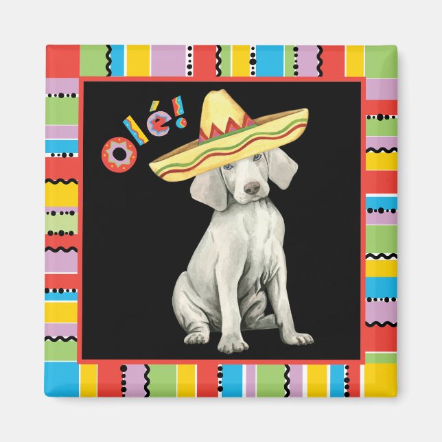 Imán Fiesta Weimaraner Magnet (Frente)