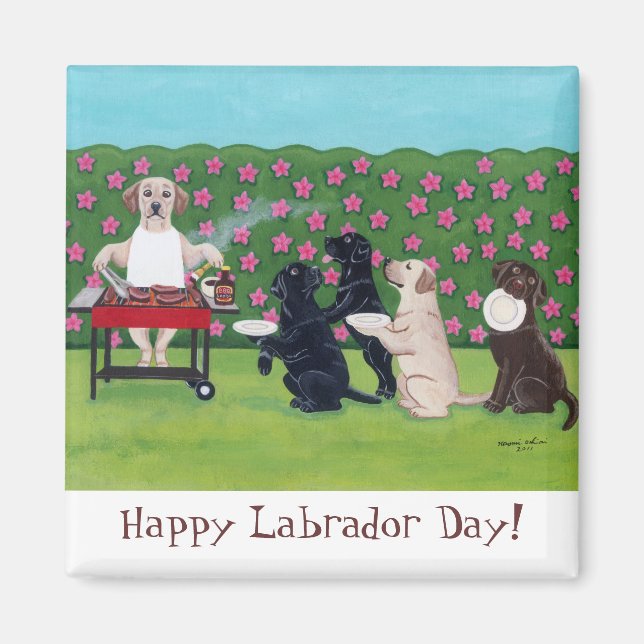 Imán Fiestas de barbacoa en el Jardín Azalea (Frente)