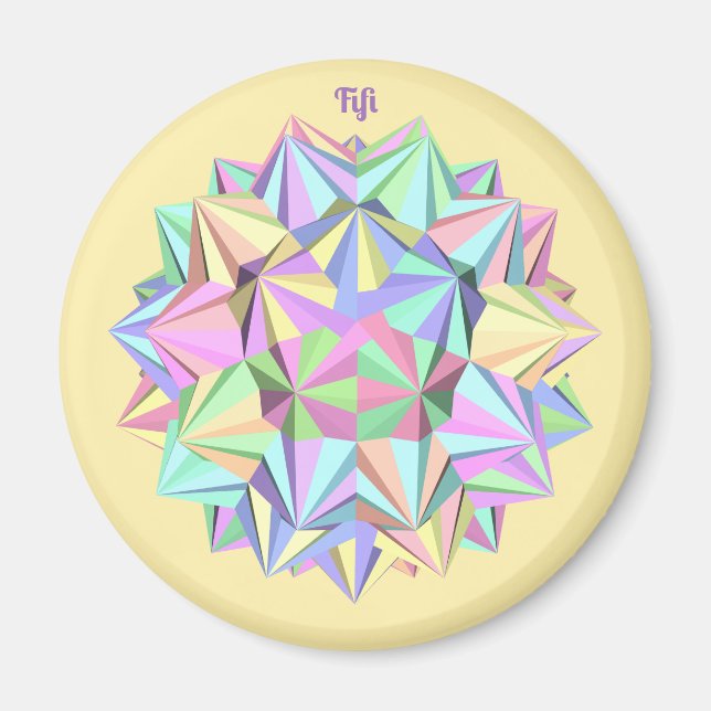 IMÁN FIFI ~ POLYHEDRA ~ PASTEL~ (Frente)