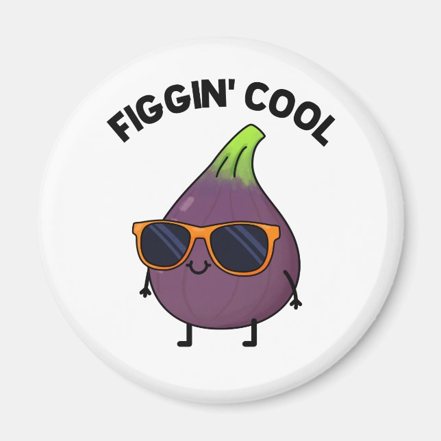 Imán Figgin Guay Funny Fig Food Pun (Frente)