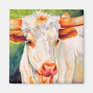 Imán Figueras - Longhorn Heifer Cow Magnet