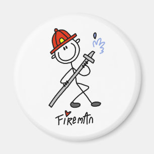 Imán Figura bombero del palillo