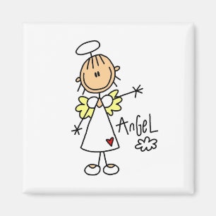 Imán Figura camisetas y regalos del palillo del ángel