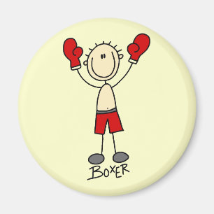 Imán Figura camisetas y regalos del palillo del boxeo