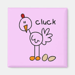 Imán Figura camisetas y regalos del palillo del pollo