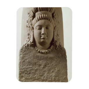 Imán Figura de Ekamukha Siva-Linga del templo en K