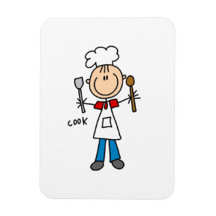 Imán Figura de Palito Cocinero