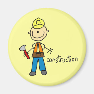 Imán Figura de palito de construcción