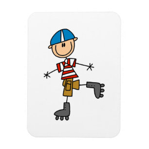 Imán Figura de palo de patinaje sobre ruedas