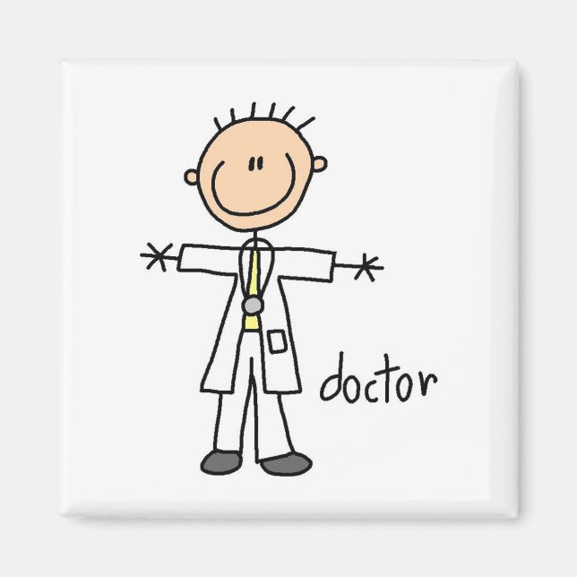 Imán Figura de palo médica (Frente)