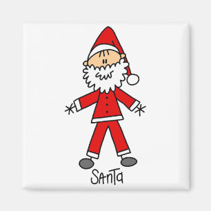 Imán Figura de puño Santa Claus Camisetas y regalos