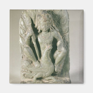 Imán Figura de Skanda con su pavo real, colinas de