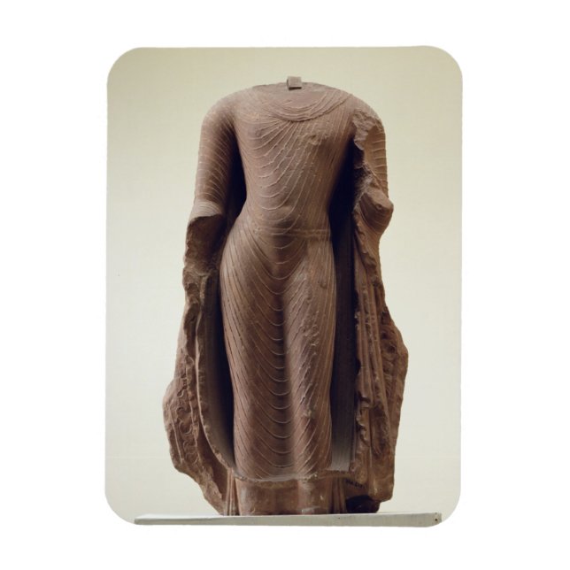 Imán Figura de un Buda permanente, Jamalpur, Mathura (r (Vertical)