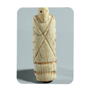 Imán Figura de un hombre barbudo (marfil del elefante)
