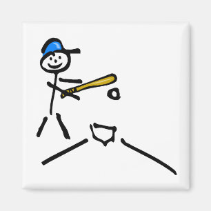 Imán Figura del palillo del béisbol