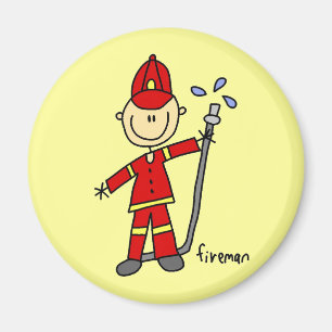 Imán Figura del palillo del bombero