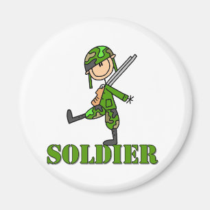 Imán Figura del palillo del soldado