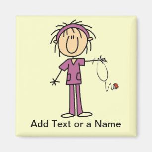 Imán Figura femenina blanca camisetas y regalo del