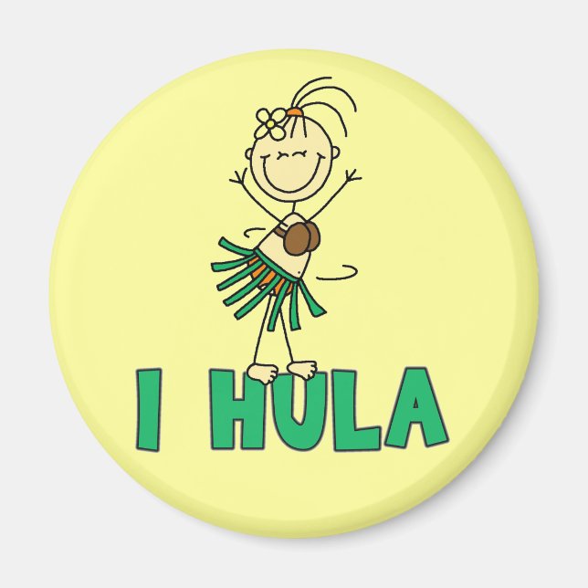 Imán Figura I Camisetas Hula y Regalos (Frente)