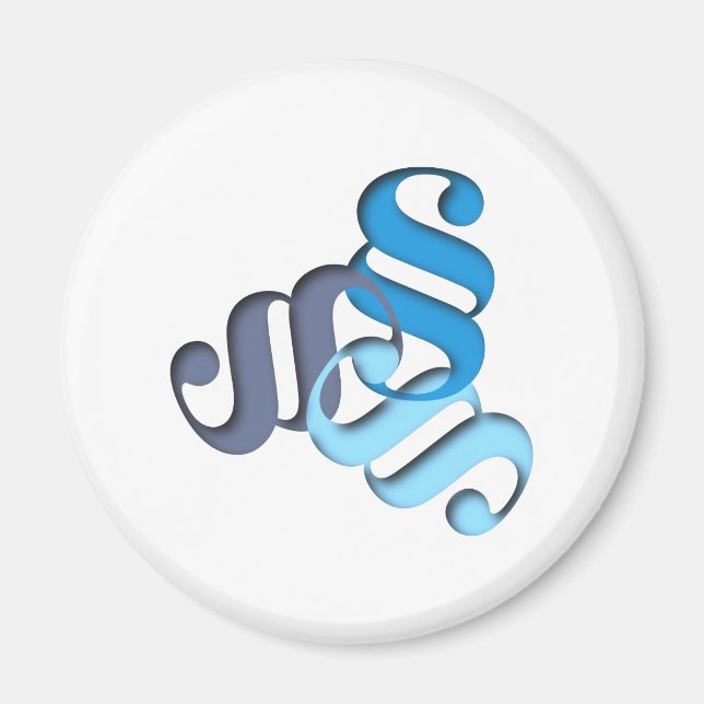 Imán Figura letra paragraph letter shape (Frente)