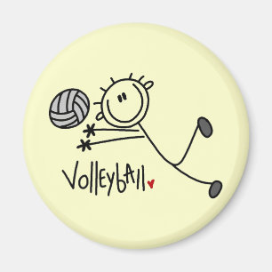 Imán Figura masculina básica voleibol del palillo