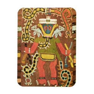 Imán Figura mitológica bordada, Paracas Necropoli