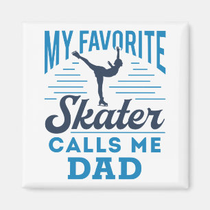 Imán Figura Patinando a papá mi patinador favorito me