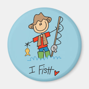 Imán Figura pescador del palillo