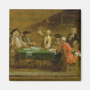 Imán Figuras en una taberna o un café, 1720s (aceite