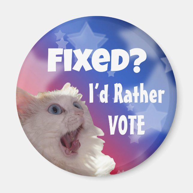 Imán ¿Fijo? Prefiero votar (Frente)