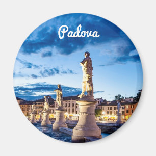 Imán Fila de estatuas iluminadas en Padova