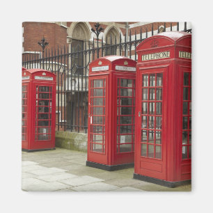 Imán Fila de las casillas de teléfono en la parte poste