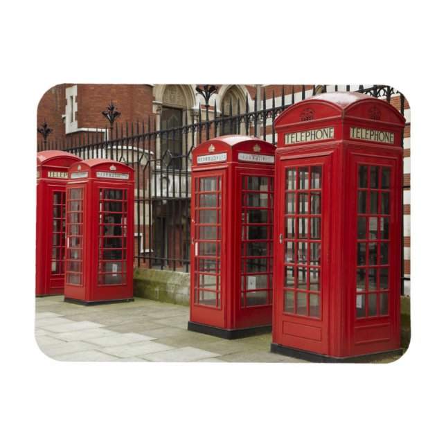 Imán Fila de las casillas de teléfono en la parte poste (Horizontal)