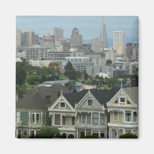 Imán Fila de Tarjetas Postales de San Francisco Fotogra