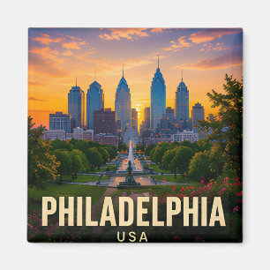 Imán Filadelfia Ciudad Histórica Americana de Pensilvan