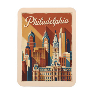 Imán Filadelfia Pennsylvania Viaje Vintage