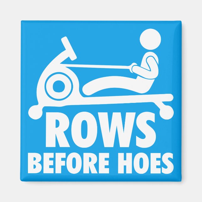 Imán Filas antes de Hoes - Funny Rowing Machine Workout (Frente)