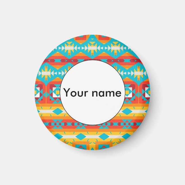 Imán Filas de formas tribales (Frente)