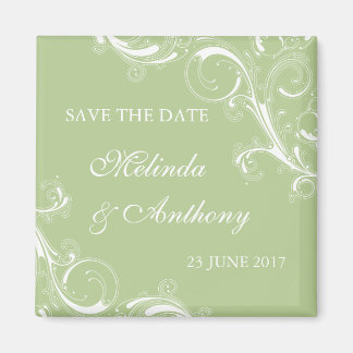 Imán Filigree Swirl Green